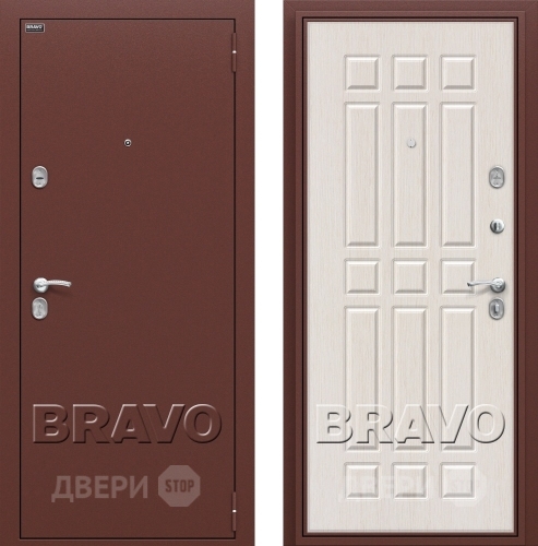 Входная металлическая Дверь Bravo Оптим Старт Белёный Дуб в Лобне