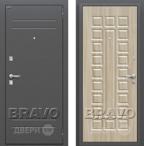 Входная металлическая Дверь Bravo Оптим Нова Шимо Светлый в Лобне