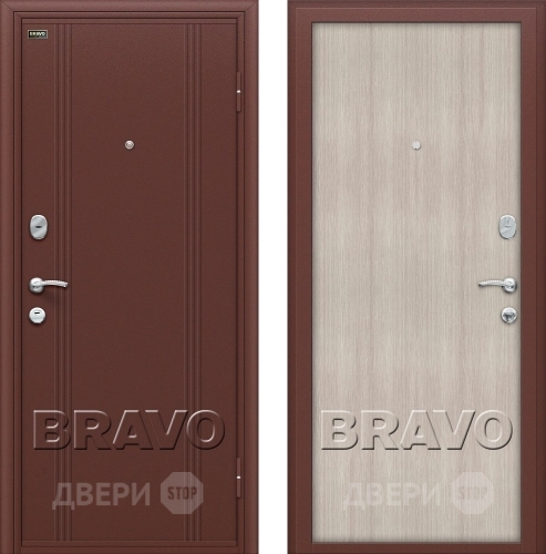 Входная металлическая Дверь Bravo Оптим Door Out 201 Капучино в Лобне