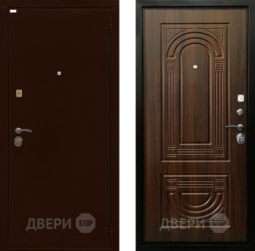 Входная металлическая Дверь Ратибор Оптима 3К Орех бренди в Лобне
