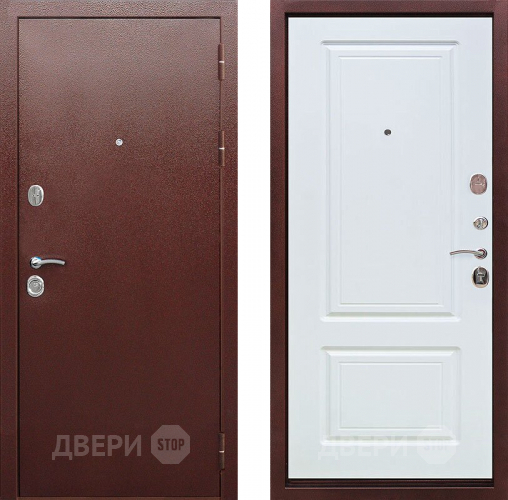 Входная металлическая Дверь Цитадель Толстяк 10см Антик Белый ясень в Лобне