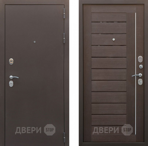 Входная металлическая Дверь Снедо Бордо 3К Темный орех  в Лобне