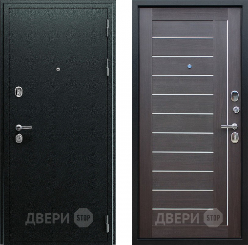 Входная металлическая Дверь Йошкар Соло Орех рифленый в Лобне