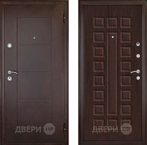 Входная металлическая Дверь (Дверной Континент) Квадро Венге в Лобне