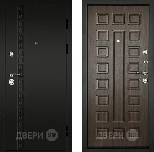 Входная металлическая Дверь (Дверной Континент) Сити - 3К Венге в Лобне