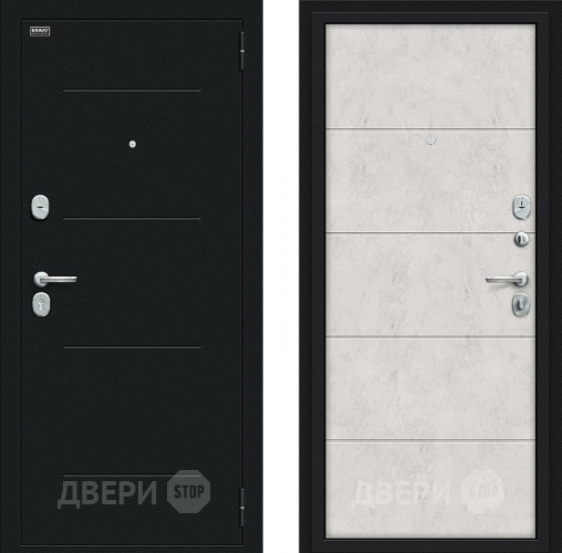 Входная металлическая Дверь Bravo Граффити-1 Букле черное/Look Art в Лобне