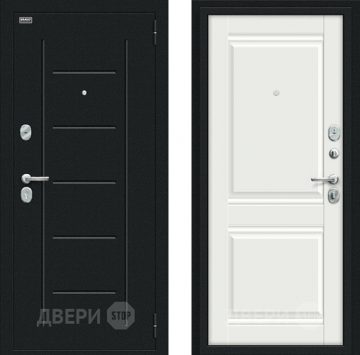 Дверь Bravo Некст Kale Букле черное/Off-white в Лобне