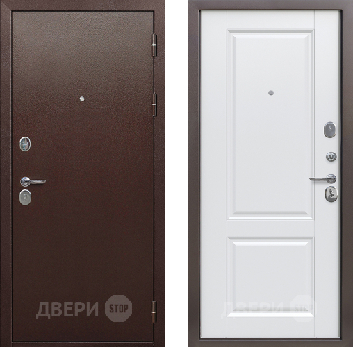 Входная металлическая Дверь Цитадель 9см Медный антик Астана Милк в Лобне