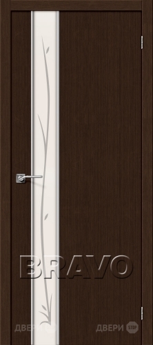 Межкомнатная дверь Глейс-1 Twig (3D Wenge) в Лобне