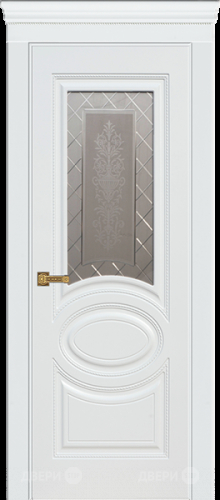 Межкомнатная дверь Марго ПО белая эмаль (мателюкс с фрезеровкой) в Лобне