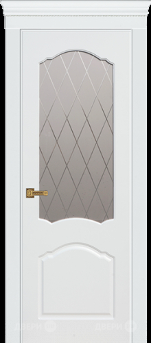 Межкомнатная дверь Танго ПО белая эмаль (мателюкс с фрезеровкой) в Лобне