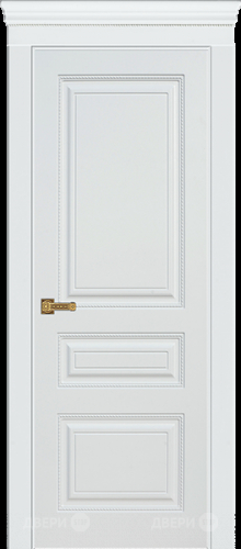 Межкомнатная дверь Троя ПГ белая эмаль в Лобне