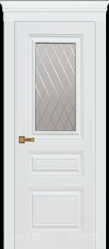 Межкомнатная дверь Троя ПО белая эмаль (мателюкс с фрезеровкой) в Лобне