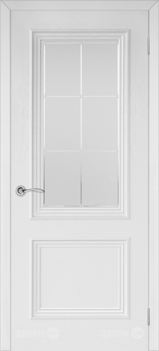 Межкомнатная дверь Валенсия-4 ПО эмаль белая в Лобне