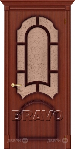Межкомнатная дверь со стеклом Соната (Макоре) в Лобне