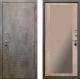 Входная металлическая Дверь Ратибор Тетрис 3К с зеркалом Бетон светлый в Лобне