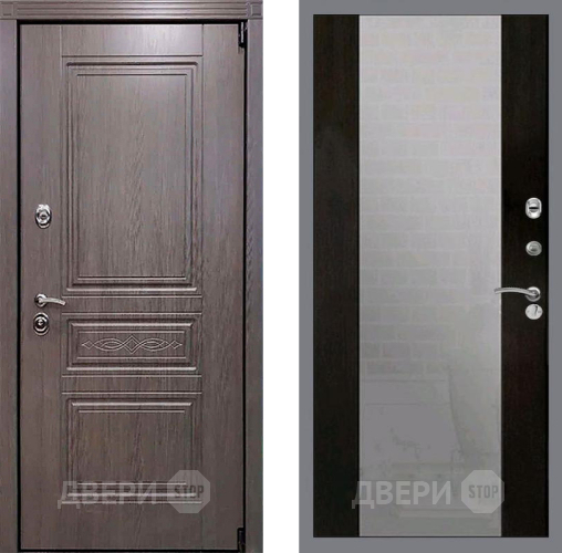 Входная металлическая Дверь Рекс (REX) Пренмиум-S СБ-16 Зеркало Венге в Лобне
