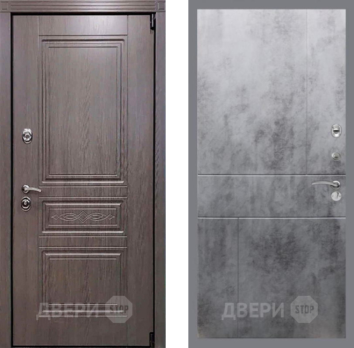 Входная металлическая Дверь Рекс (REX) Пренмиум-S FL-290 Бетон темный в Лобне
