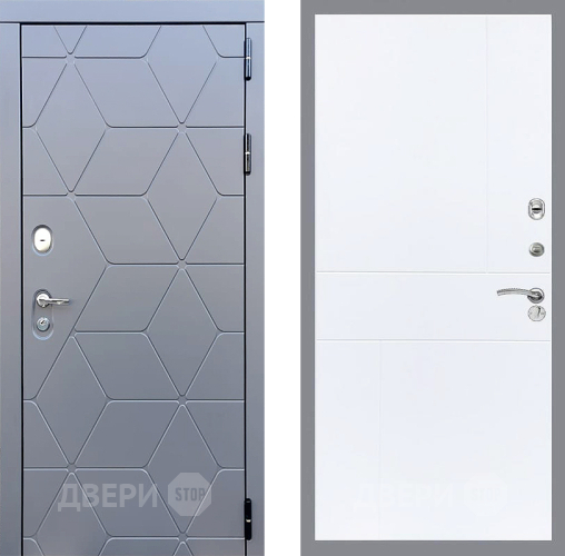 Входная металлическая Дверь Стоп КОСМО ФЛ-290 Силк Сноу в Лобне