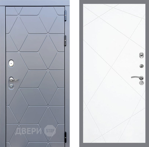 Входная металлическая Дверь Стоп КОСМО ФЛ-291 Силк Сноу в Лобне