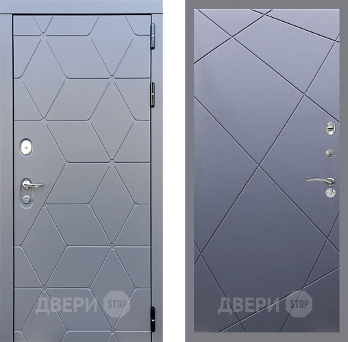 Входная металлическая Дверь Стоп КОСМО ФЛ-291 Силк титан в Лобне