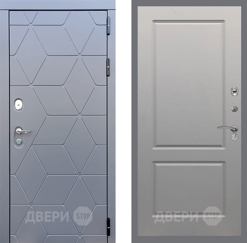 Входная металлическая Дверь Стоп КОСМО ФЛ-117 Грей софт в Лобне