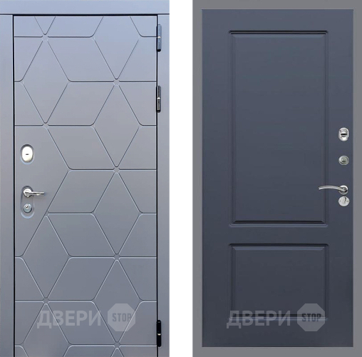 Входная металлическая Дверь Стоп КОСМО ФЛ-117 Силк титан в Лобне