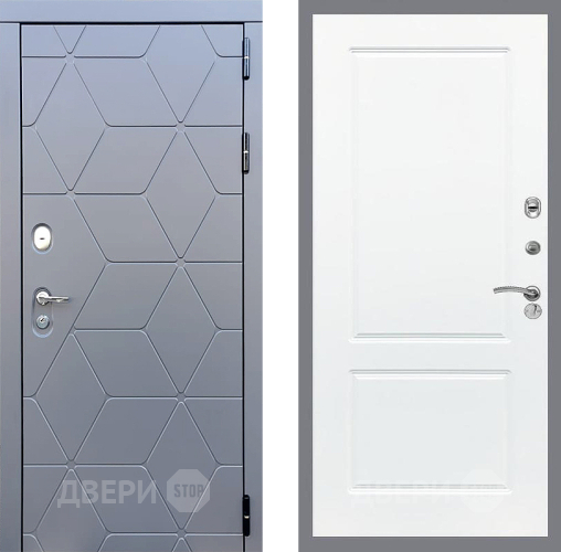 Входная металлическая Дверь Стоп КОСМО ФЛ-117 Силк Сноу в Лобне