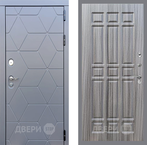 Входная металлическая Дверь Стоп КОСМО ФЛ-33 Сандал грей в Лобне