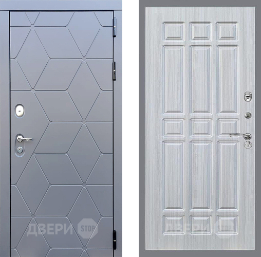 Входная металлическая Дверь Стоп КОСМО ФЛ-33 Сандал белый в Лобне