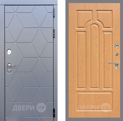 Входная металлическая Дверь Стоп КОСМО ФЛ-58 Дуб в Лобне