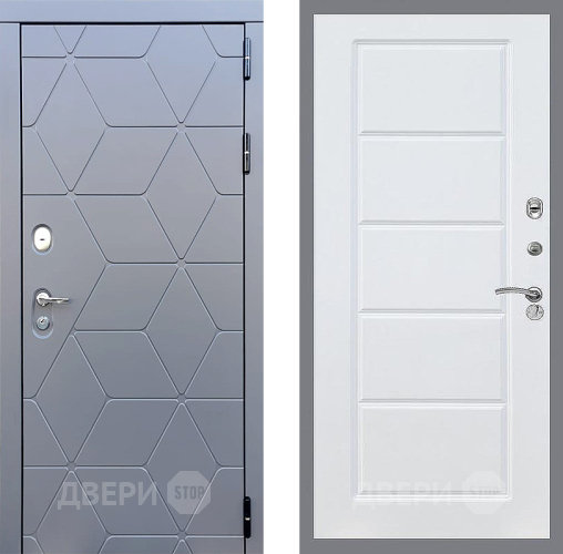 Входная металлическая Дверь Стоп КОСМО ФЛ-39 Силк Сноу в Лобне