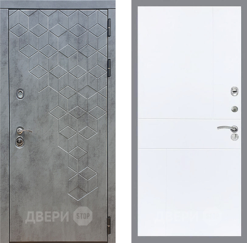 Входная металлическая Дверь Стоп БЕТОН ФЛ-290 Силк Сноу в Лобне