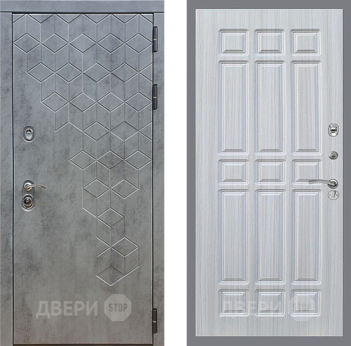 Входная металлическая Дверь Стоп БЕТОН ФЛ-33 Сандал белый в Лобне