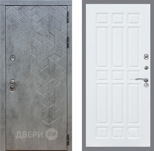 Входная металлическая Дверь Стоп БЕТОН ФЛ-33 Силк Сноу в Лобне