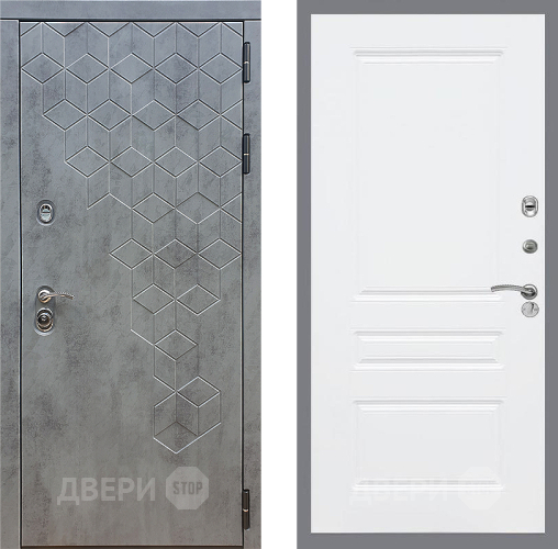 Входная металлическая Дверь Стоп БЕТОН ФЛ-243 Силк Сноу в Лобне