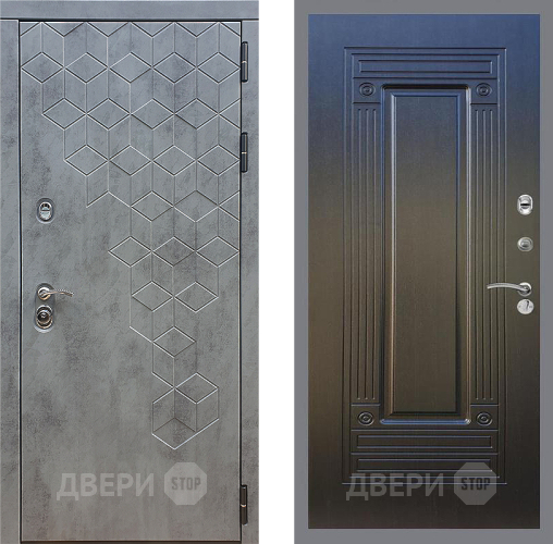 Входная металлическая Дверь Стоп БЕТОН ФЛ-4 Венге в Лобне
