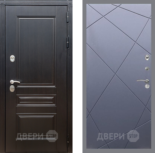 Входная металлическая Дверь Стоп МЕГАПОЛИС ФЛ-291 Силк титан в Лобне
