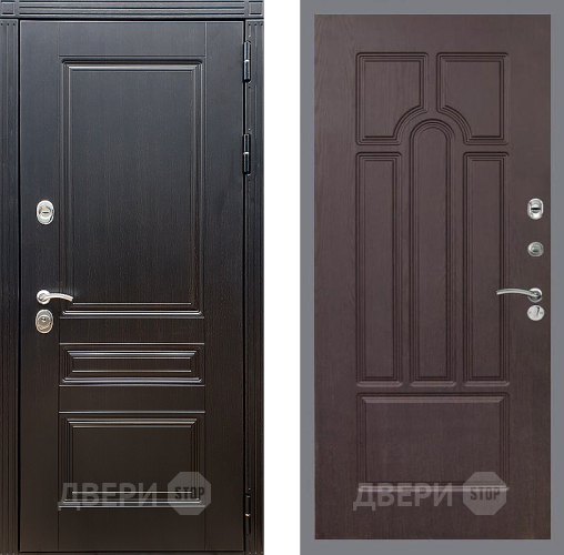 Входная металлическая Дверь Стоп МЕГАПОЛИС ФЛ-58 Венге в Лобне
