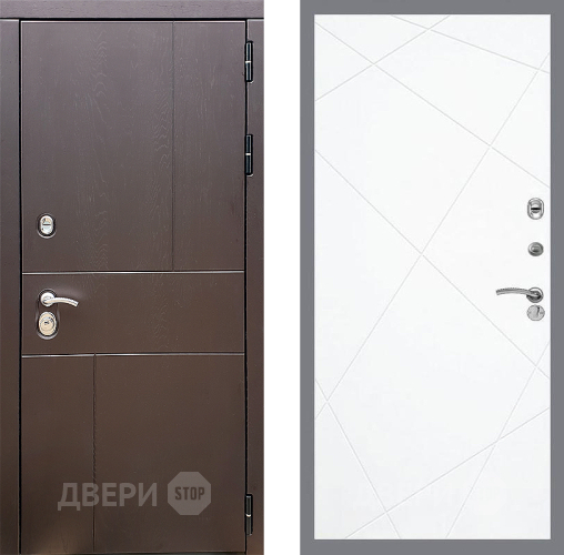 Входная металлическая Дверь Стоп УРБАН ФЛ-291 Силк Сноу в Лобне