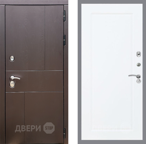 Входная металлическая Дверь Стоп УРБАН ФЛ-119 Силк Сноу в Лобне