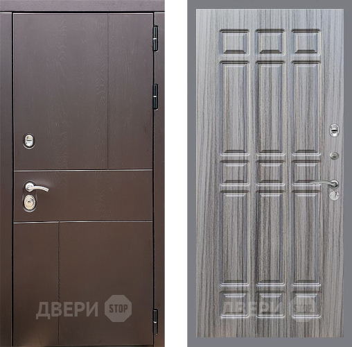 Входная металлическая Дверь Стоп УРБАН ФЛ-33 Сандал грей в Лобне