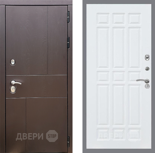 Входная металлическая Дверь Стоп УРБАН ФЛ-33 Силк Сноу в Лобне