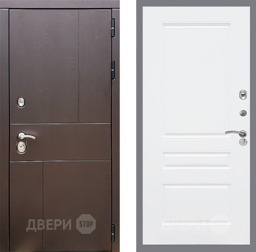 Входная металлическая Дверь Стоп УРБАН ФЛ-243 Силк Сноу в Лобне