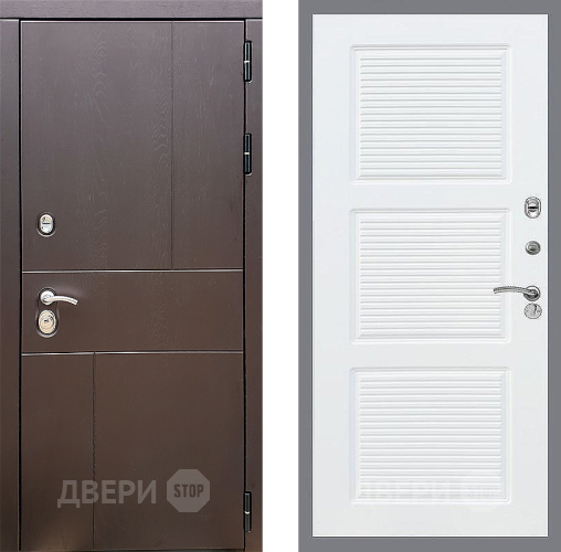 Входная металлическая Дверь Стоп УРБАН ФЛ-1 Силк Сноу в Лобне