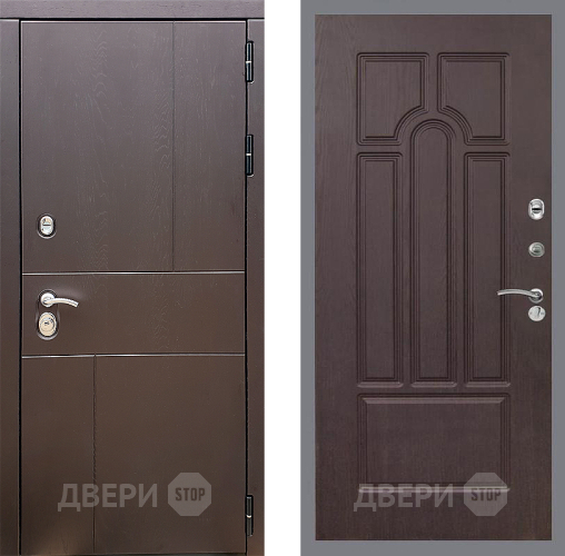 Входная металлическая Дверь Стоп УРБАН ФЛ-58 Венге в Лобне