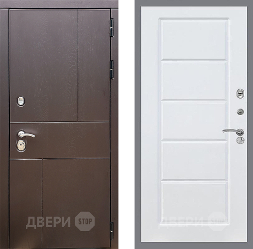 Входная металлическая Дверь Стоп УРБАН ФЛ-39 Силк Сноу в Лобне