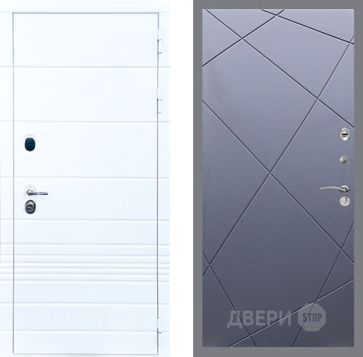 Входная металлическая Дверь Стоп ТРЕНДО ФЛ-291 Силк титан в Лобне