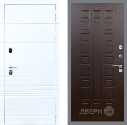 Входная металлическая Дверь Стоп ТРЕНДО ФЛ-183 Венге в Лобне