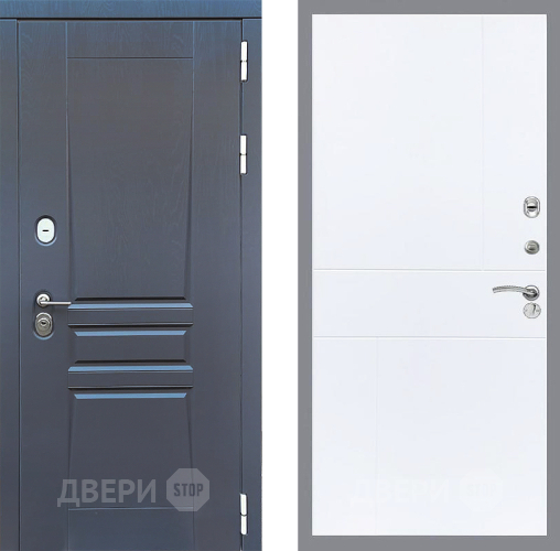 Входная металлическая Дверь Стоп ПЛАТИНУМ ФЛ-290 Силк Сноу в Лобне